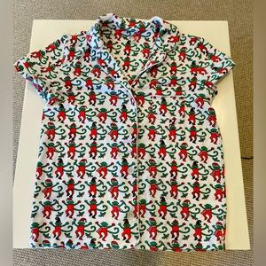 Roller Rabbit Merry Monkey Polo Pajamas xs